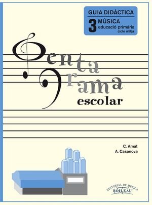 PENTAGRAMA ESCOLAR GUIA DIDACTICA 3 CATALA, de AMAT, CARME | portada del libro