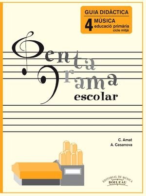 PENTAGRAMA ESCOLAR GUIA DIDACTICA 4 CATALA, de AMAT, CARME | portada del libro