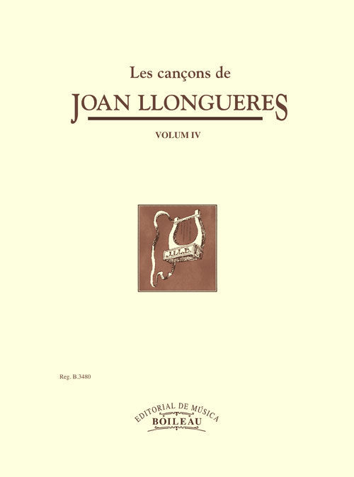 Les cançons de Joan Llongueres IV, de Llongueres, Joan | portada del libro