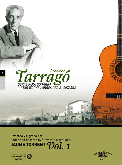 Obras para guitarra, Vol. 1, de TARRAGO PONS, GRACIANO | portada del libro