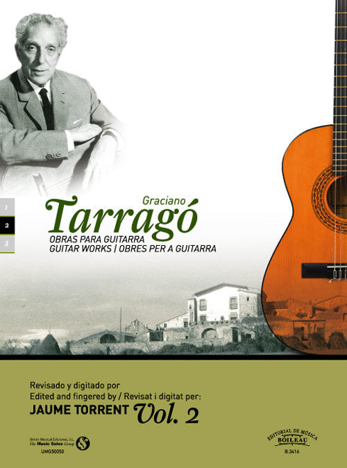 Obras para guitarra, Vol. 2, de TARRAGO PONS, GRACIANO | portada del libro