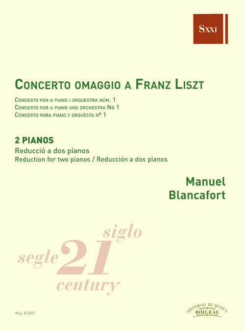 CONCERTO OMAGGIO A FRANZ LISZT RED, de BLANCAFORT ROSSELL, MANUEL | portada del libro