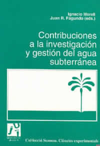 Contribuciones a la investigación y gestión del agua subterránea, de ANTIGÜEDAD AUZMENDI | portada del libro
