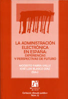 ADMINISTRACION ELECTRONICA EN ESPAÑA, LA, de AIBAR PUENTES | portada del libro