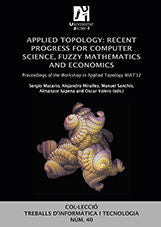 Applied topology: recent progress for computer science, fuzzy mathematics and economics, de Macario Vives | portada del libro