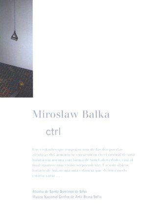 Miroslaw Balka. Ctrl, de BALKA, MIROSLAW | portada del libro