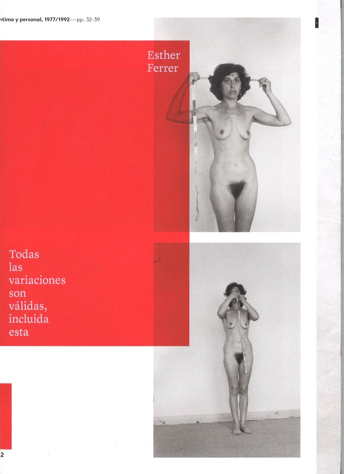 Esther Ferrer. Todas las variaciones son válidas, incluida esta | portada del libro