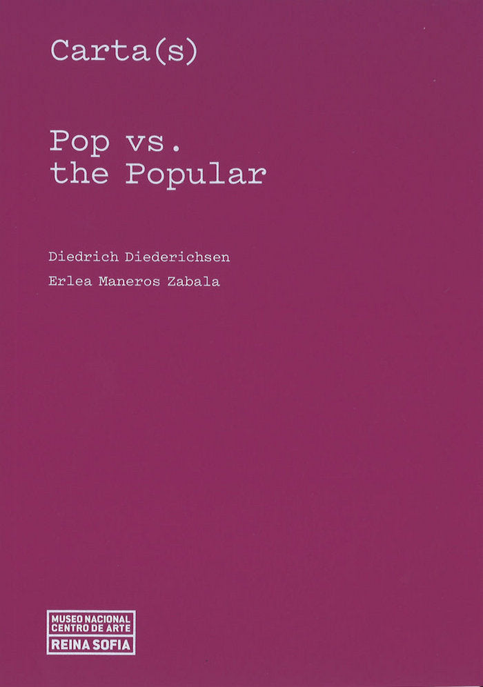 Carta(s). Pop vs. the Popular, de VV.AA. | portada del libro