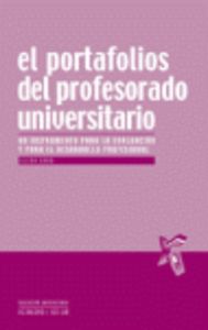 El portafolios del profesorado universitario, de Cano García, Elena | portada del libro