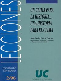 Un clima para la historia... una historia para el clima, de García Codrón | portada del libro