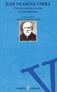 Conferencias dadas en Santander, de Vilanova y Piera | portada del libro
