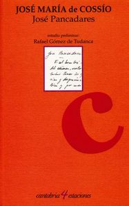 José Pancadares, de Cossío | portada del libro