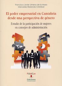 El poder empresarial en Cantabria desde una perspectiva de género, de Jimeno de la Maza | portada del libro