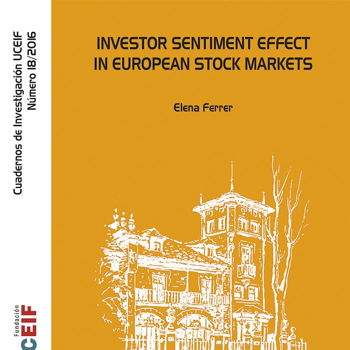 Investor sentiment effect in european stock markets., de Ferrer Zubiate, Elena | portada del libro