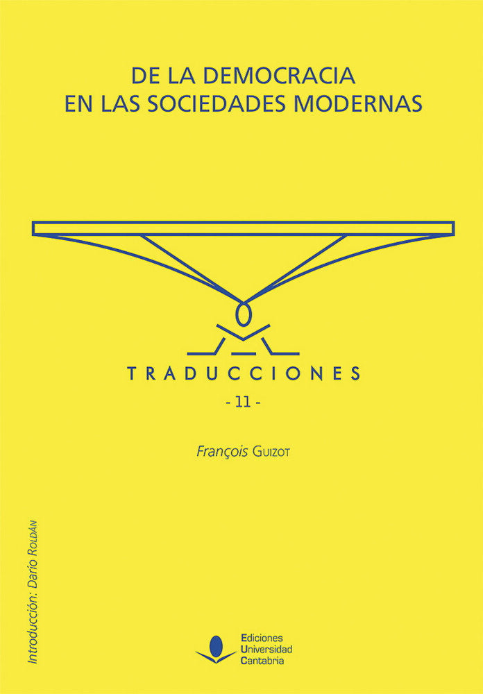 De la democracia en las sociedades modernas, de Guizot, François | portada del libro