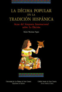 La décima popular en la tradición hispánica, de Trapero | portada del libro