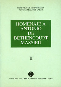 Homenaje a Antonio de Bethencourt Massieu, de Varios autores | portada del libro