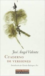 CUADERNO DE VERSIONES  *, de Valente | portada del libro