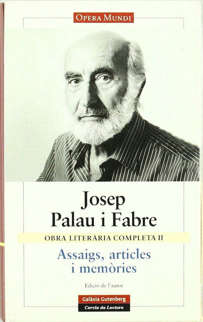 ASSAIGS ARTICLES I MEMORIES, de PALAU I FABRE, JOSEP | portada del libro