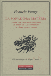 La soñadora materia, de Ponge | portada del libro