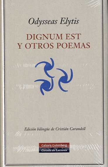 DIGNUM EST Y OTROS POEMAS, de Elytis | portada del libro