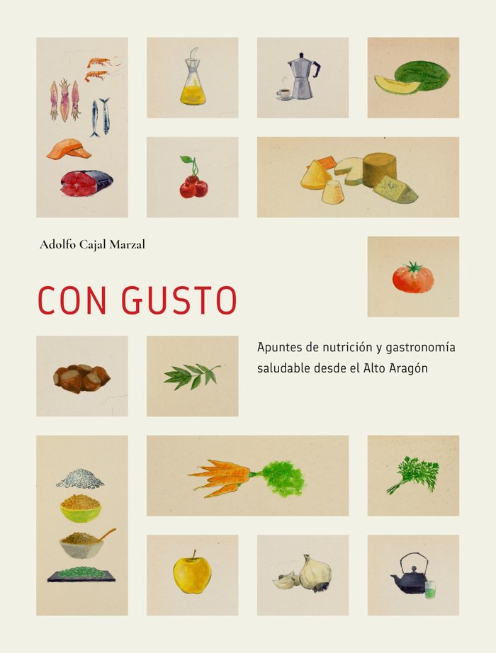 CON GUSTO APUNTES DE NUTRICION Y GASTRONOMIA SALUDABLE DESD, de CAJAL MARZAL, ADOLFO | portada del libro