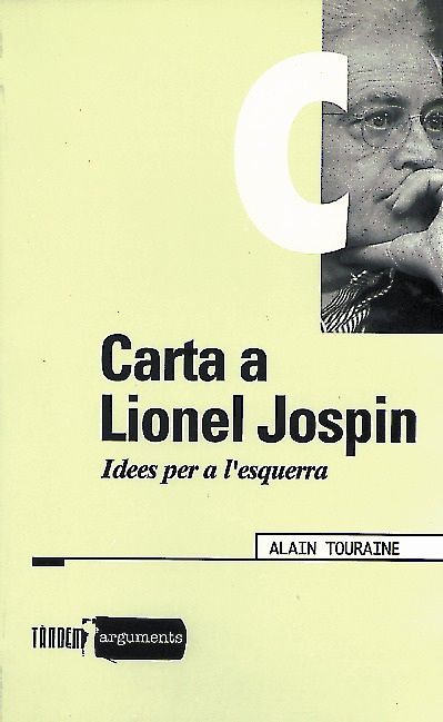 Carta a Lionel Jospin, de TOURAINE, ALAIN | portada del libro