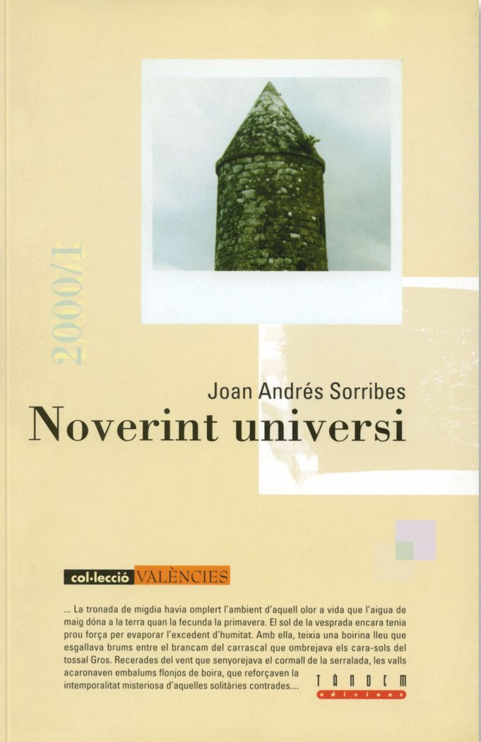 Noverint universi, de Andrés Sorribes, Joan | portada del libro