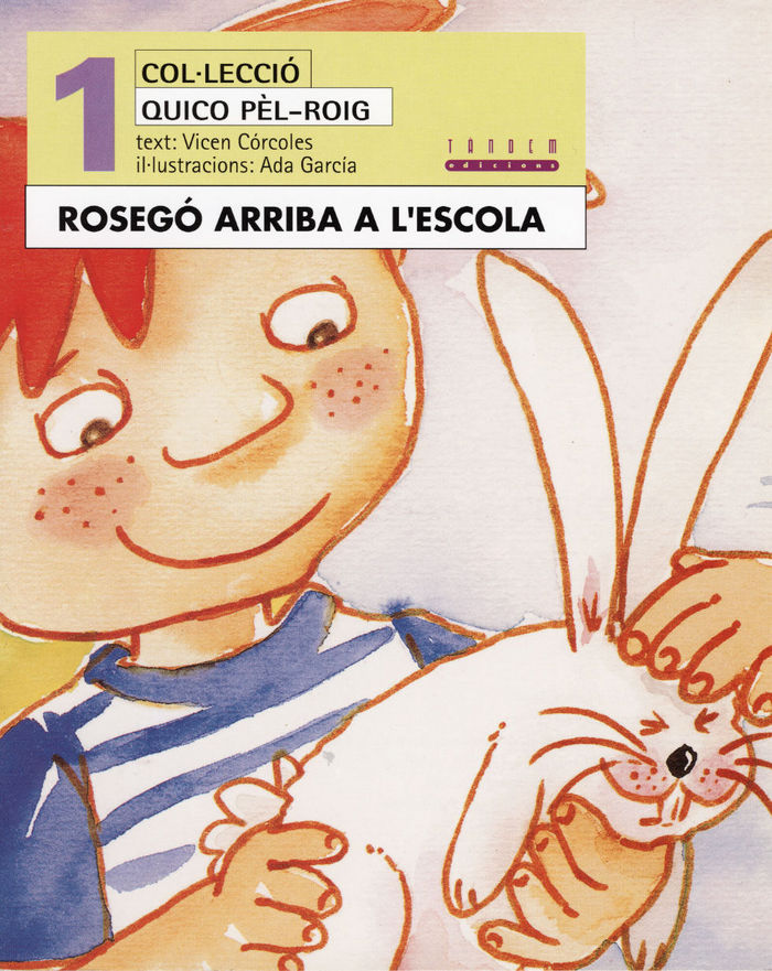 Rosegó arriba a l'escola, de Córcoles Pastor, María Vicenta | portada del libro