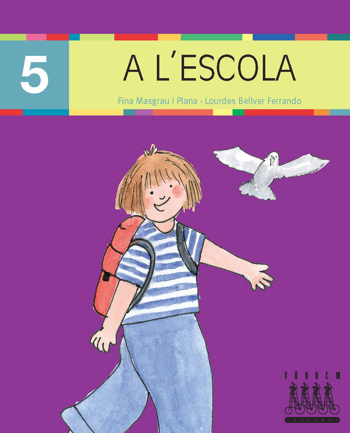 A L'ESCOLA (CA, CO, CU, -C) (Català oriental i MAJÚSCULA), de Lourdes Bellver | portada del libro