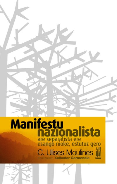 Manifestu nazionalista, de Moulines Castellví, Carlos Ulises | portada del libro