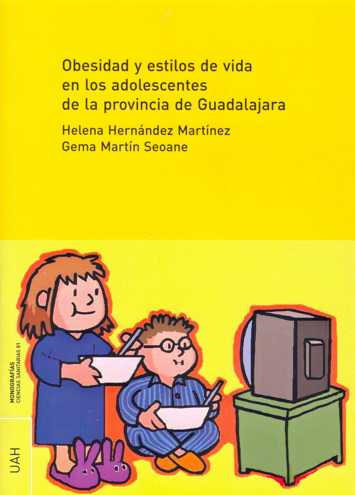 Obesidad y estilos de vida en los adolescentes de la provincia de Guadalajara, de Hernández Martínez | portada del libro