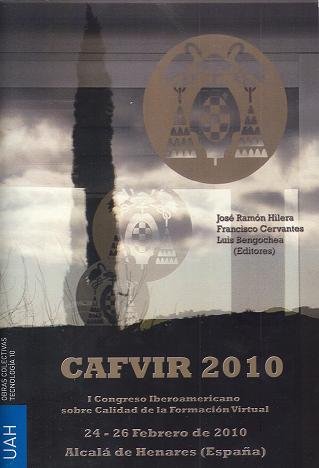 CAFVIR. I Congreso Iberoamericano sobre calidad de la formación virtual | portada del libro