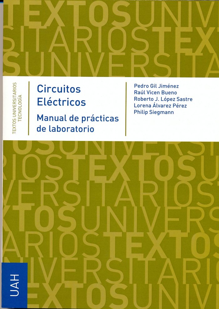 Circuitos eléctricos. Manual de prácticas de laboratorio | portada del libro