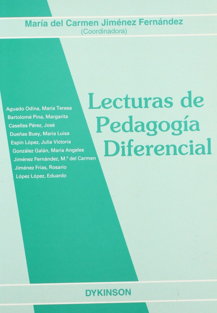 Lecturas de pedagog¡a diferencial., de JIMENEZ FERNANDEZ, Mª C. (DIRECTORA) | portada del libro