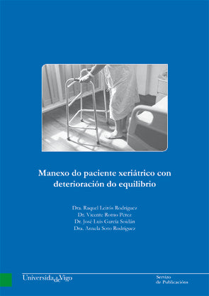 Manexo do paciente xeriátrico con deterioración do equilibrio, de Leirós Rodríguez, Raquel | portada del libro
