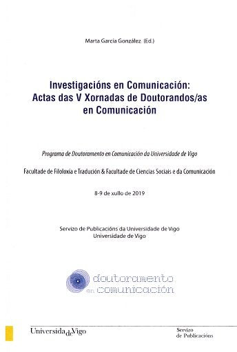 Investigacións en comunicación | portada del libro