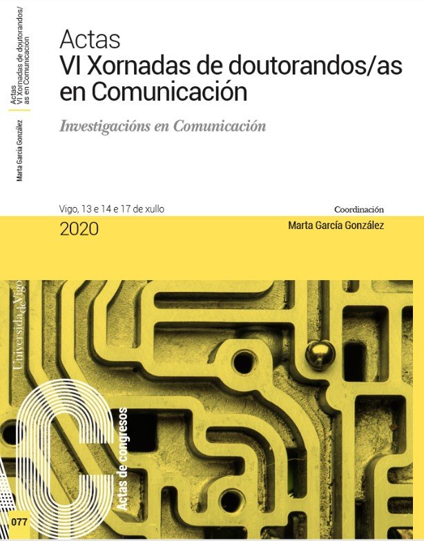 Actas VI Xornadas de doutorandos/as en Comunicación. Investigacións en Comunicación. | portada del libro