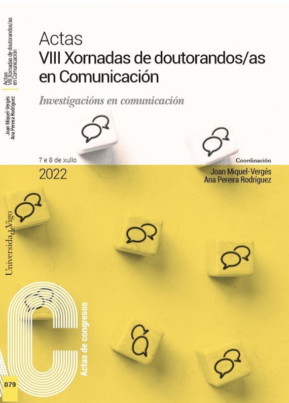 ACTAS VIII XORNADAS DE DOUTORANDOS/AS EN COMUNICACION. INVES | portada del libro