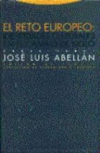 RETO EUROPEO IDENTIDADES CULTURALES, de José Luis Abellán | portada del libro