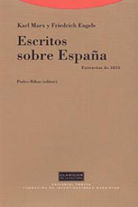 ESCRITOS SOBRE ESPA･A, de MARX#ENGELS | portada del libro