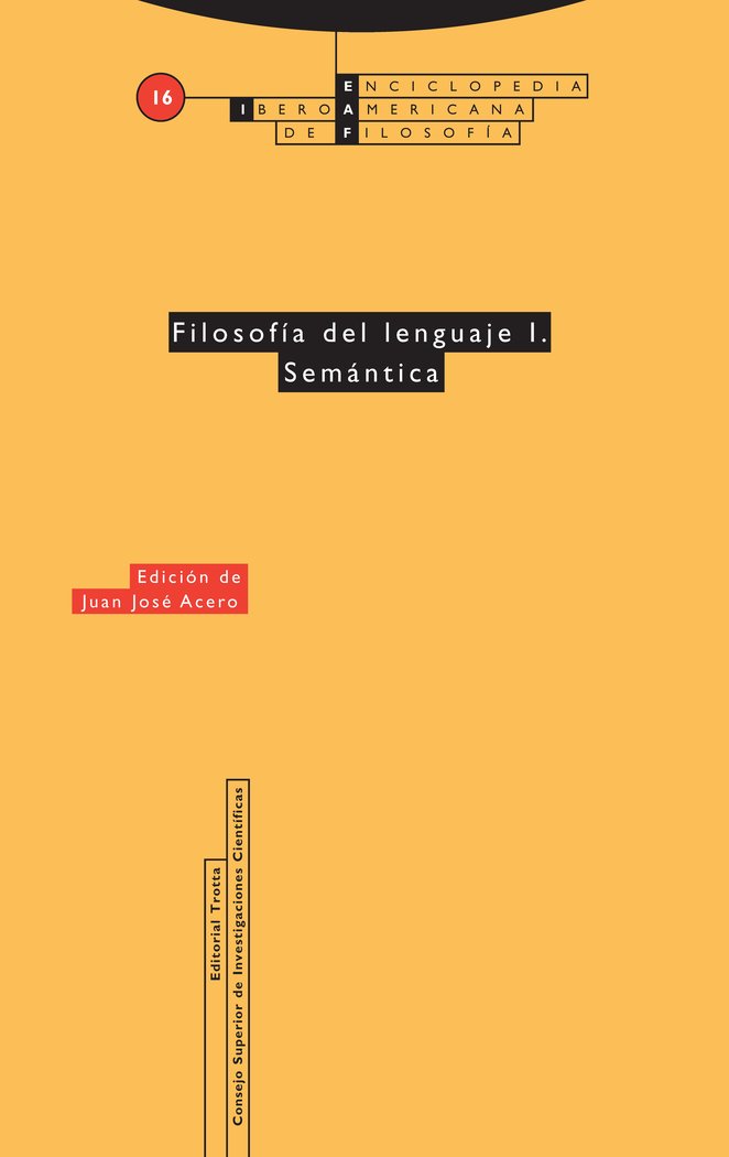 FILOSOFIA DEL LENGUAJE I SEMANTICA, de Acero | portada del libro