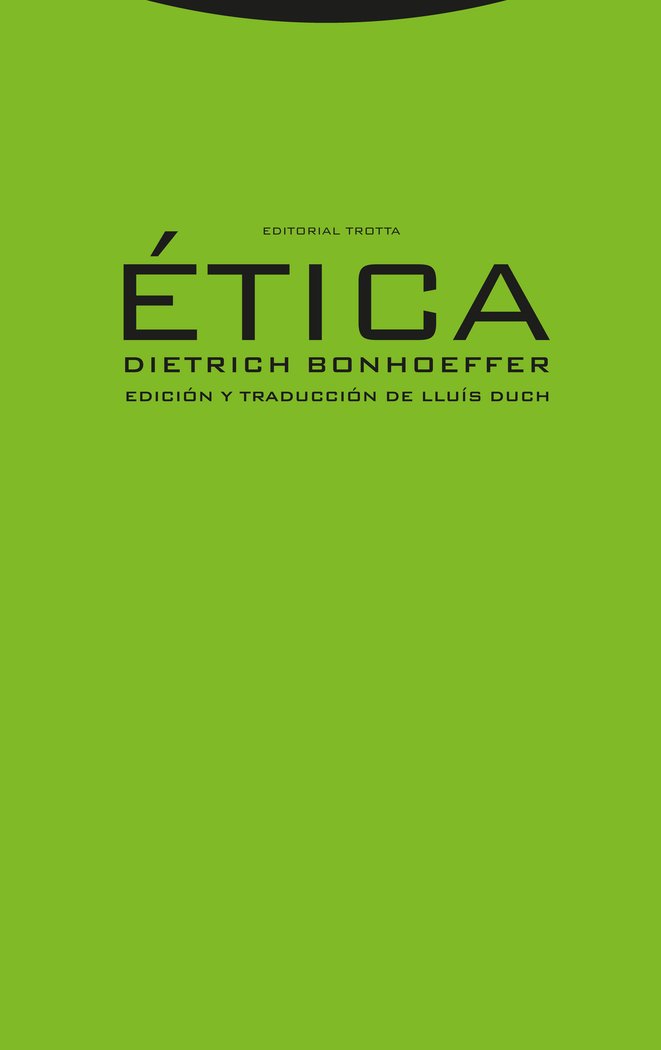 ETICA, de Bonhoeffer | portada del libro