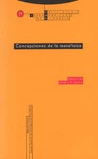 CONCEPCIONES DE LA METAFISICA EIAF 17, de JORGE J. GRACIA | portada del libro