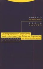 NEGOCIACION COLECTIVA DOCTRINA TRIBUNAL SUPREMO, de Aurelio Desdentado | portada del libro