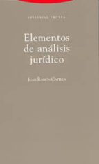 ELEMENTOS DE ANALISIS JURIDICO, de Juan-Ramón Capella | portada del libro