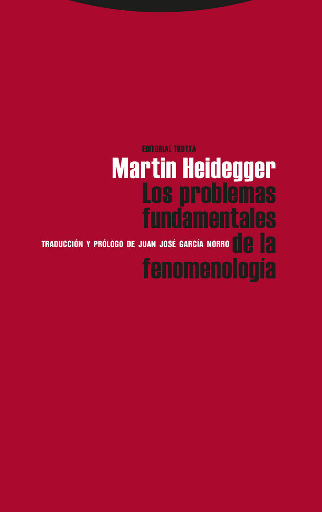 PROBLEMAS FUNDAMENTALES DE FENOMENOLOGIA, de Heidegger | portada del libro