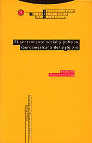 PENSAMIENTO SOCIAL POLITICO IBEROAMERICANO DEL SXIX Nｧ22, de ANDRES ROIG | portada del libro