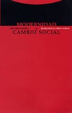 MODERNIDAD Y CAMBIO SOCIAL, de Francisco Entrena Durán | portada del libro