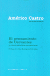 PENSAMIENTO DE CERVANTES Y OTROS ESTUDIOS, de Castro | portada del libro